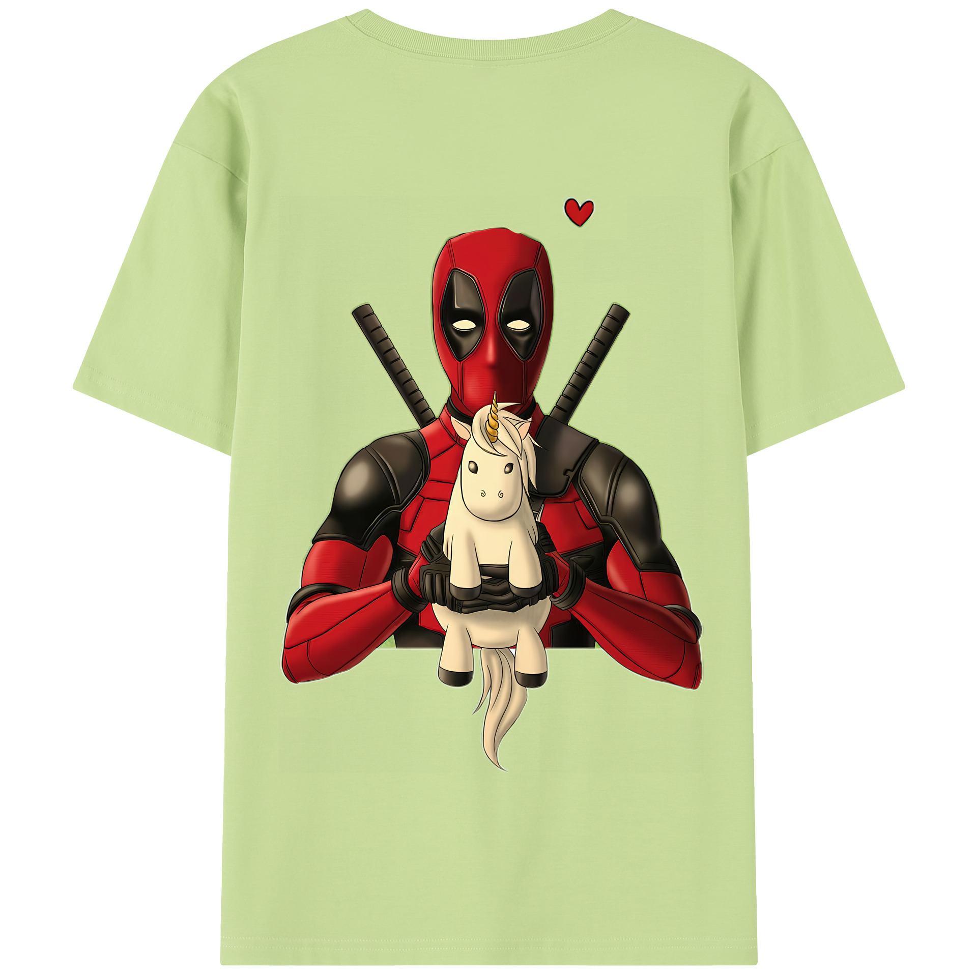 （画像用） Deadpool デッドプール 綿100％半袖Tシャツ（背面プリント）